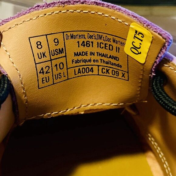 Dr Martens 1461 Iced II Buttersoft WP Lilac Oxford M 9 W 10 Nubuck Leather Soft - Picture 7 of 9